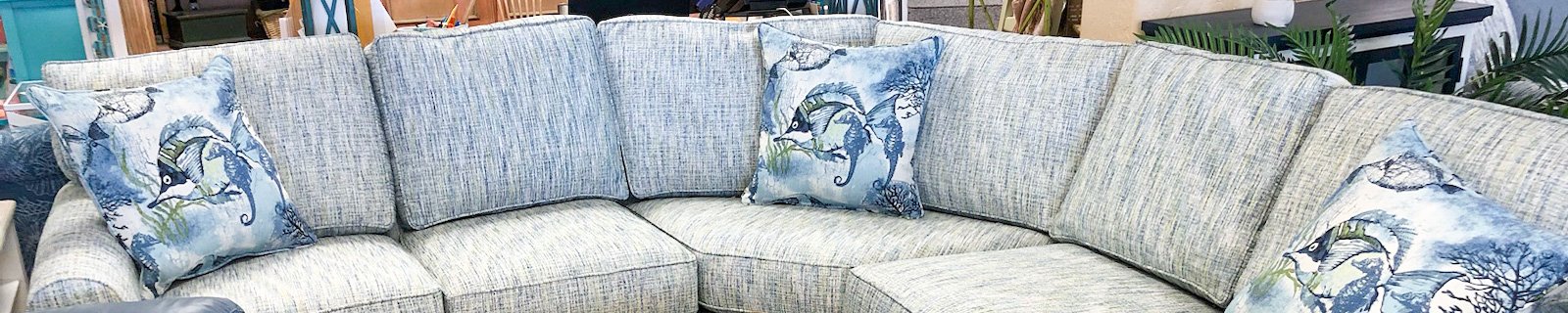Orange Sofa, Fish Pillow