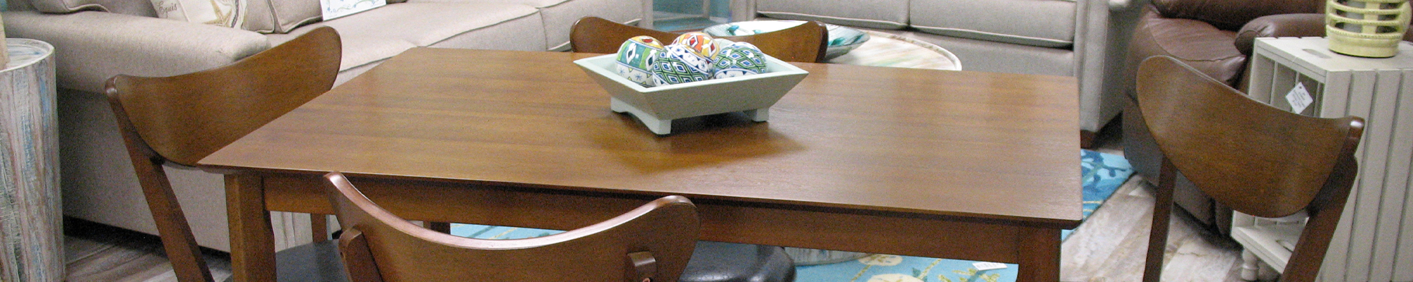 dining room table with four chairs